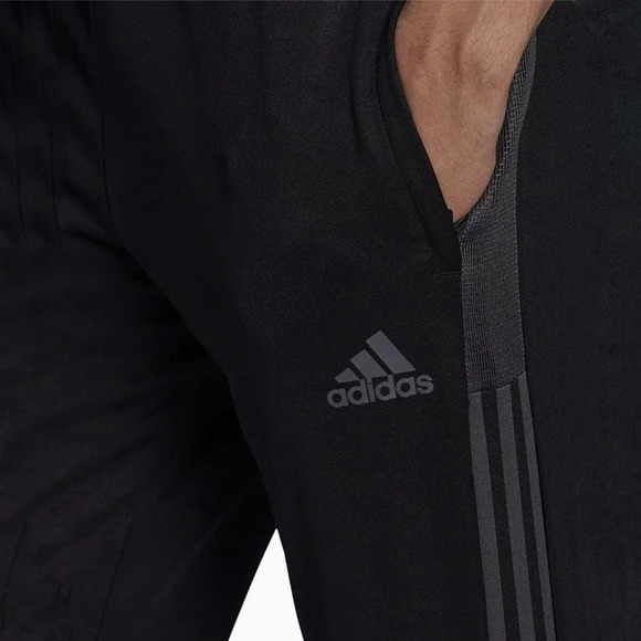 Adidas Aeroready‎ Tiro Track Pants Gray Stripes Drawstring Zip Pockets Size XS - Picture 5 of 16